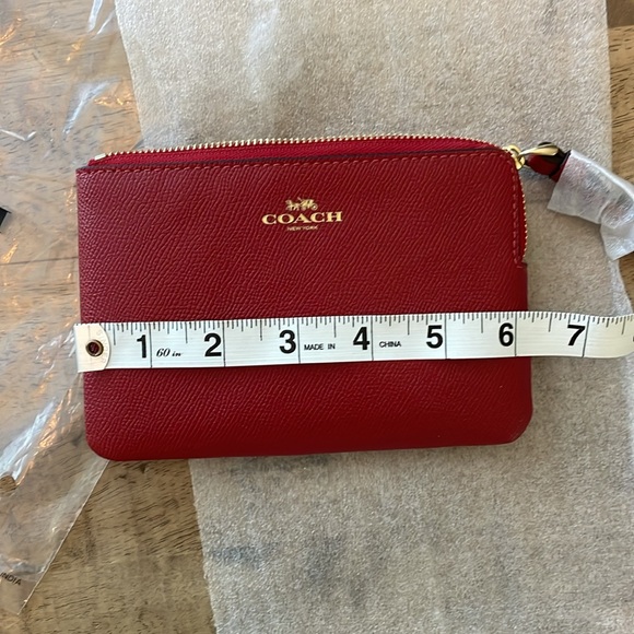 NWT Red Coach wristlet - Picture 8 of 9